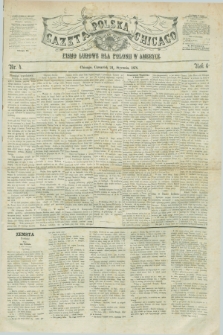Gazeta Polska w Chicago : pismo ludowe dla Polonii w Ameryce. R.6, nr 4 (24 stycznia 1878)