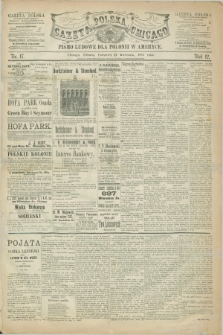 Gazeta Polska w Chicago : pismo ludowe dla Polonii w Ameryce. R.12, nr 17 (24 kwietnia 1884)