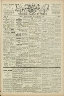 Gazeta Polska w Chicago : pismo ludowe dla Polonii w Ameryce. R.13, nr 36 (3 września 1885)
