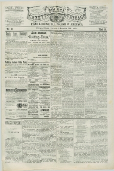 Gazeta Polska w Chicago : pismo ludowe dla Polonii w Ameryce. R.14, nr 13 (1 kwietnia 1886)