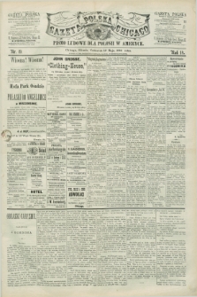Gazeta Polska w Chicago : pismo ludowe dla Polonii w Ameryce. R.14, nr 19 (13 maja 1886)