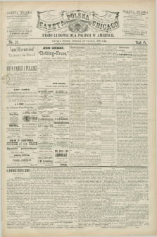 Gazeta Polska w Chicago : pismo ludowe dla Polonii w Ameryce. R.14, nr 25 (24 czerwca 1886)