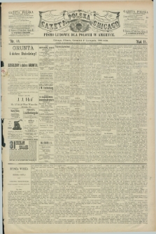 Gazeta Polska w Chicago : pismo ludowe dla Polonii w Ameryce. R.14, nr 44 (4 listopada 1886)