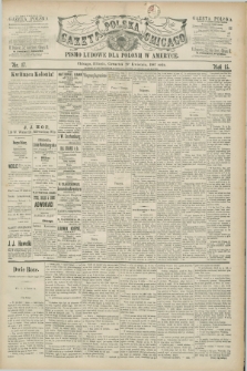 Gazeta Polska w Chicago : pismo ludowe dla Polonii w Ameryce. R.15, nr 17 (28 kwietnia 1887)