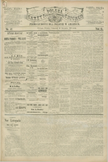 Gazeta Polska w Chicago : pismo ludowe dla Polonii w Ameryce. R.15, nr 32 (11 sierpnia 1887)