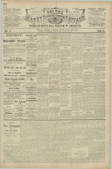 Gazeta Polska w Chicago : pismo ludowe dla Polonii w Ameryce. R.15, nr 37 (15 września 1887)