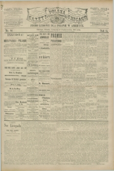 Gazeta Polska w Chicago : pismo ludowe dla Polonii w Ameryce. R.15, nr 40 (6 października 1887)