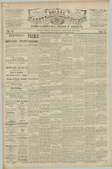 Gazeta Polska w Chicago : pismo ludowe dla Polonii w Ameryce. R.15, nr 41 (13 października 1887)