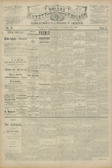 Gazeta Polska w Chicago : pismo ludowe dla Polonii w Ameryce. R.15, nr 49 (8 grudnia 1887)