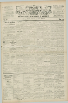 Gazeta Polska w Chicago : pismo ludowe dla Polonii w Ameryce. R.16, nr 27 (5 lipca 1888)