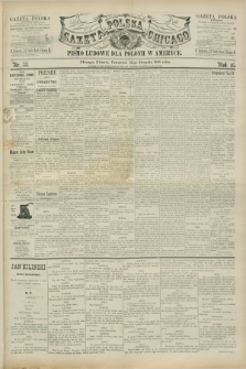 Gazeta Polska w Chicago : pismo ludowe dla Polonii w Ameryce. R.16, nr 33 (16 sierpnia 1888)