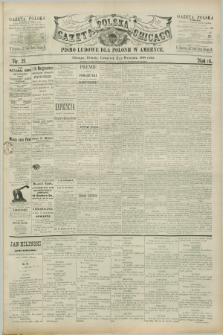 Gazeta Polska w Chicago : pismo ludowe dla Polonii w Ameryce. R.16, nr 39 (27 września 1888)