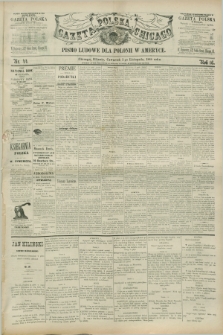 Gazeta Polska w Chicago : pismo ludowe dla Polonii w Ameryce. R.16, nr 44 (1 listopada 1888)