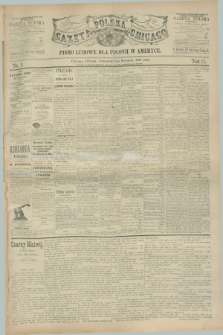 Gazeta Polska w Chicago : pismo ludowe dla Polonii w Ameryce. R.17, nr 1 (3 stycznia 1889)