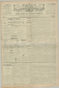 Gazeta Polska w Chicago : pismo ludowe dla Polonii w Ameryce. R.17, nr 3 (17 stycznia 1889)