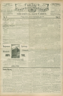 Gazeta Polska w Chicago : pismo ludowe dla Polonii w Ameryce. R.17, nr 16 (18 kwietnia 1889)