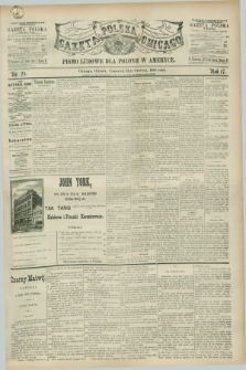 Gazeta Polska w Chicago : pismo ludowe dla Polonii w Ameryce. R.17, nr 24 (13 czerwca 1889)