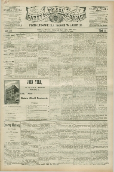 Gazeta Polska w Chicago : pismo ludowe dla Polonii w Ameryce. R.17, nr 28 (11 lipca 1889)