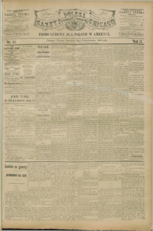 Gazeta Polska w Chicago : pismo ludowe dla Polonii w Ameryce. R.17, nr 44 (31 października 1889)