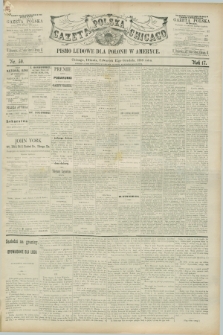Gazeta Polska w Chicago : pismo ludowe dla Polonii w Ameryce. R.17, nr 50 (12 grudnia 1889)