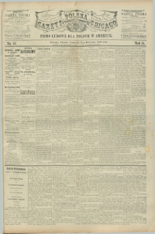 Gazeta Polska w Chicago : pismo ludowe dla Polonii w Ameryce. R.18, nr 16 (17 kwietnia 1890)