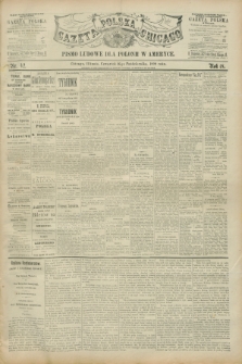 Gazeta Polska w Chicago : pismo ludowe dla Polonii w Ameryce. R.18, nr 42 (16 października 1890)