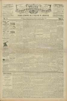 Gazeta Polska w Chicago : pismo ludowe dla Polonii w Ameryce. R.18, nr 47 (20 listopada 1890)