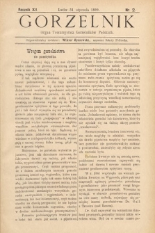Gorzelnik : organ Towarzystwa Gorzelników Polskich we Lwowie. R. 12, 1899, nr 2