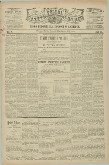 Gazeta Polska w Chicago : pismo ludowe dla Polonii w Ameryce. R.20, nr 8 (25 lutego 1892)