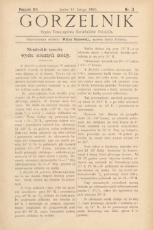 Gorzelnik : organ Towarzystwa Gorzelników Polskich we Lwowie. R. 12, 1899, nr 3