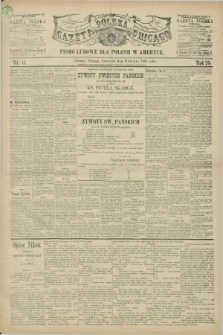 Gazeta Polska w Chicago : pismo ludowe dla Polonii w Ameryce. R.20, nr 15 (14 kwietnia 1892)