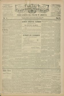 Gazeta Polska w Chicago : pismo ludowe dla Polonii w Ameryce. R.20, nr 20 (19 maja 1892)