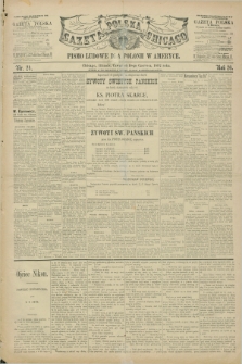 Gazeta Polska w Chicago : pismo ludowe dla Polonii w Ameryce. R.20, nr 24 (16 czerwca 1892)