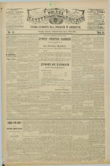 Gazeta Polska w Chicago : pismo ludowe dla Polonii w Ameryce. R.20, nr 29 (21 lipca 1892)