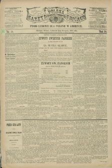 Gazeta Polska w Chicago : pismo ludowe dla Polonii w Ameryce. R.20, nr 34 (25 sierpnia 1892)