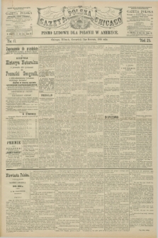 Gazeta Polska w Chicago : pismo ludowe dla Polonii w Ameryce. R.23, No. 17 (25 kwietnia 1895)