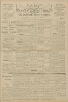 Gazeta Polska w Chicago : pismo ludowe dla Polonii w Ameryce. R.23, No. 22 (30 maja 1895)