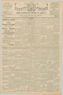 Gazeta Polska w Chicago : pismo ludowe dla Polonii w Ameryce. R.23, No. 27 (4 lipca 1895)
