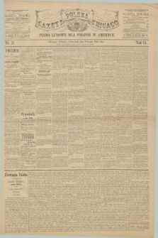 Gazeta Polska w Chicago : pismo ludowe dla Polonii w Ameryce. R.23, No. 37 (12 września 1895)
