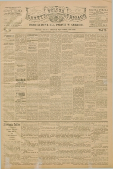 Gazeta Polska w Chicago : pismo ludowe dla Polonii w Ameryce. R.23, No. 39 (26 września 1895)