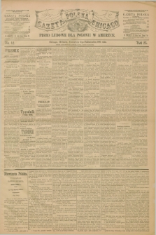 Gazeta Polska w Chicago : pismo ludowe dla Polonii w Ameryce. R.23, No. 42 (17 października 1895)