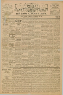 Gazeta Polska w Chicago : pismo ludowe dla Polonii w Ameryce. R.23, No. 45 (7 listopada 1895)