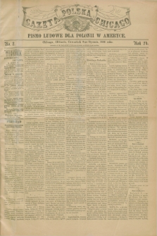 Gazeta Polska w Chicago : pismo ludowe dla Polonii w Ameryce. R.24, No. 2 (9 stycznia 1896)