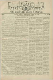 Gazeta Polska w Chicago : pismo ludowe dla Polonii w Ameryce. R.24, No. 5 (30 stycznia 1896)