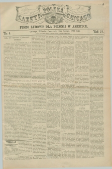 Gazeta Polska w Chicago : pismo ludowe dla Polonii w Ameryce. R.24, No. 6 (6 lutego 1896)