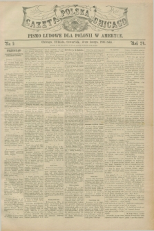 Gazeta Polska w Chicago : pismo ludowe dla Polonii w Ameryce. R.24, No. 9 (27 lutego 1896)