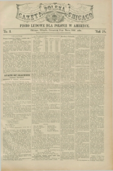 Gazeta Polska w Chicago : pismo ludowe dla Polonii w Ameryce. R.24, No. 11 (12 marca 1896)