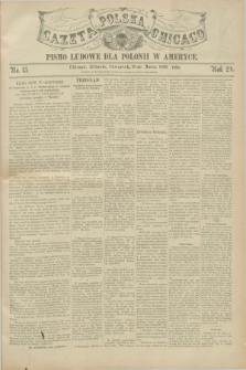 Gazeta Polska w Chicago : pismo ludowe dla Polonii w Ameryce. R.24, No. 13 (26 marca 1896)
