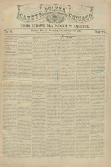 Gazeta Polska w Chicago : pismo ludowe dla Polonii w Ameryce. R.24, No. 14 (2 kwietnia 1896)