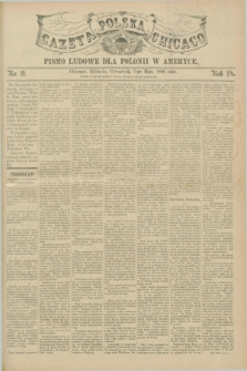 Gazeta Polska w Chicago : pismo ludowe dla Polonii w Ameryce. R.24, No. 19 (7 maja 1896)